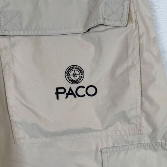 PACO Vintage Y2K Convertible Cargo Pants / Shorts Beige Zip Off Size 36 x 34 - Picture 8 of 16